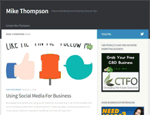 Tablet Screenshot of meetmikethompson.com